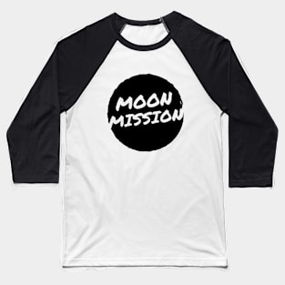 The Moon Mission Artwork 1 (Light) Baseball T-Shirt